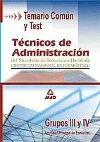 TEMARIO COMUN Y TEST TECNICOS ADMINISTRACION  HACIENDA