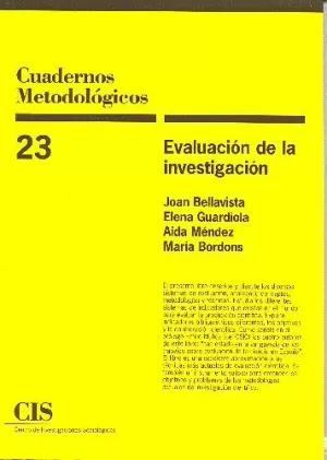 CUADERNOS MET.23/EVALUACION INVESTIGACIO