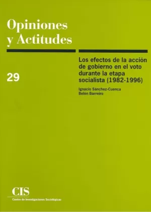 EFECTOS ACCION DE GOBIERNO VOTO DURANTE ETAPA SOCIALISTA